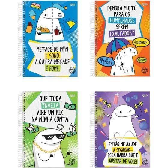 Caderno Espiral Universitário 80 Folhas Sortido Flork - Jandaia